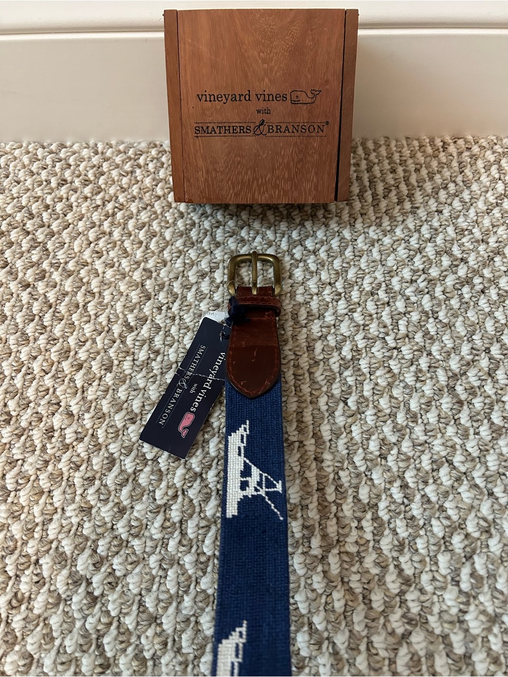 Men’s New With Tags Vineyard Vines Boat Smathers & Branson Belt
